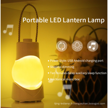 Lampe à lanterne LED de 1200 MAH avec de la musique